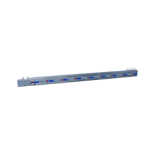 Stackable telescopic aluminium handrail L 2 to 3m h 10cm